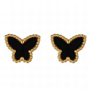 18K GOLD PLATED STAINLESS STEEL "BUTTERFLIES"